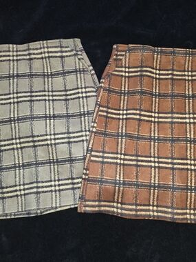 Potter's Pot: Tan & Brown Plaid Skirt Bundle